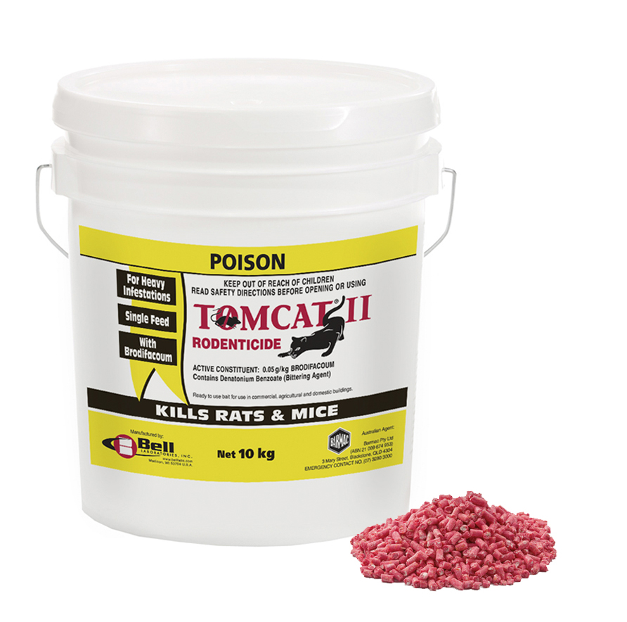 Tomcat II Pellets Red - Barmac Pty Ltd